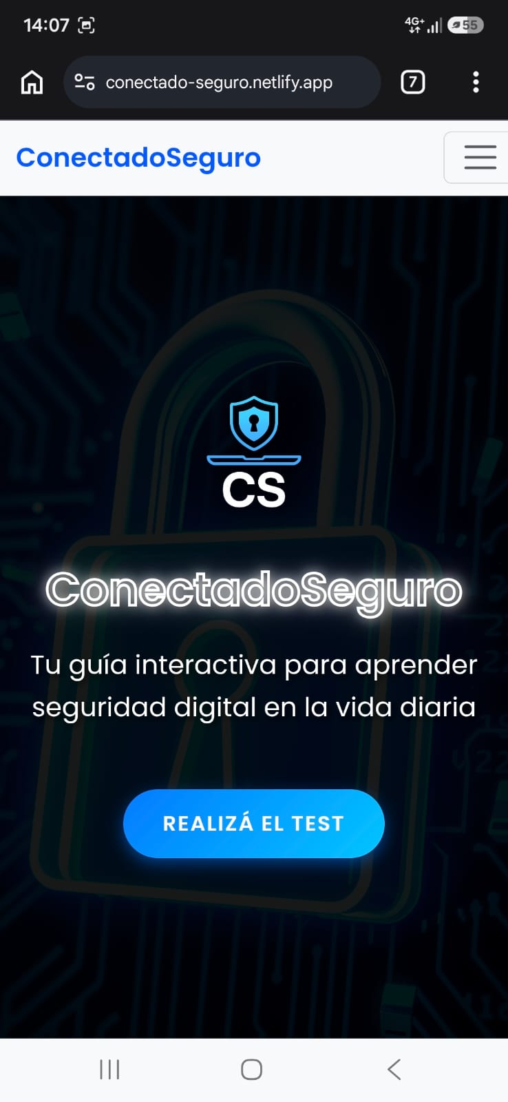 Conectado Seguro - Inicio