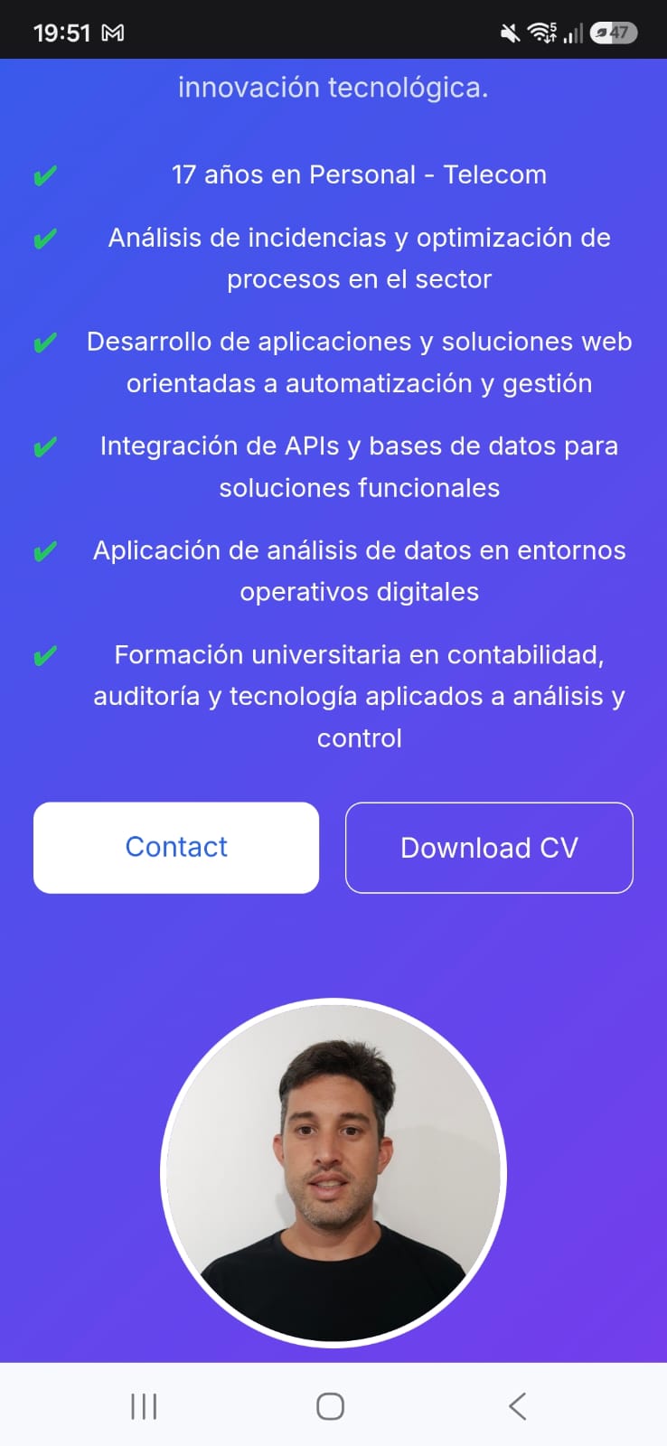 PersonalCV - Inicio