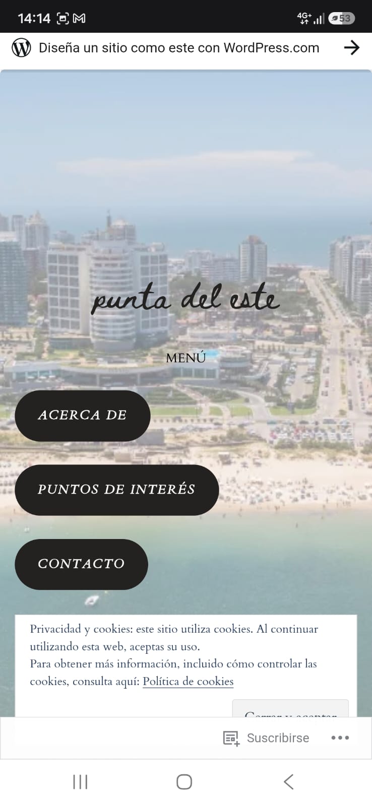 WordPress Punta del Este - Inicio