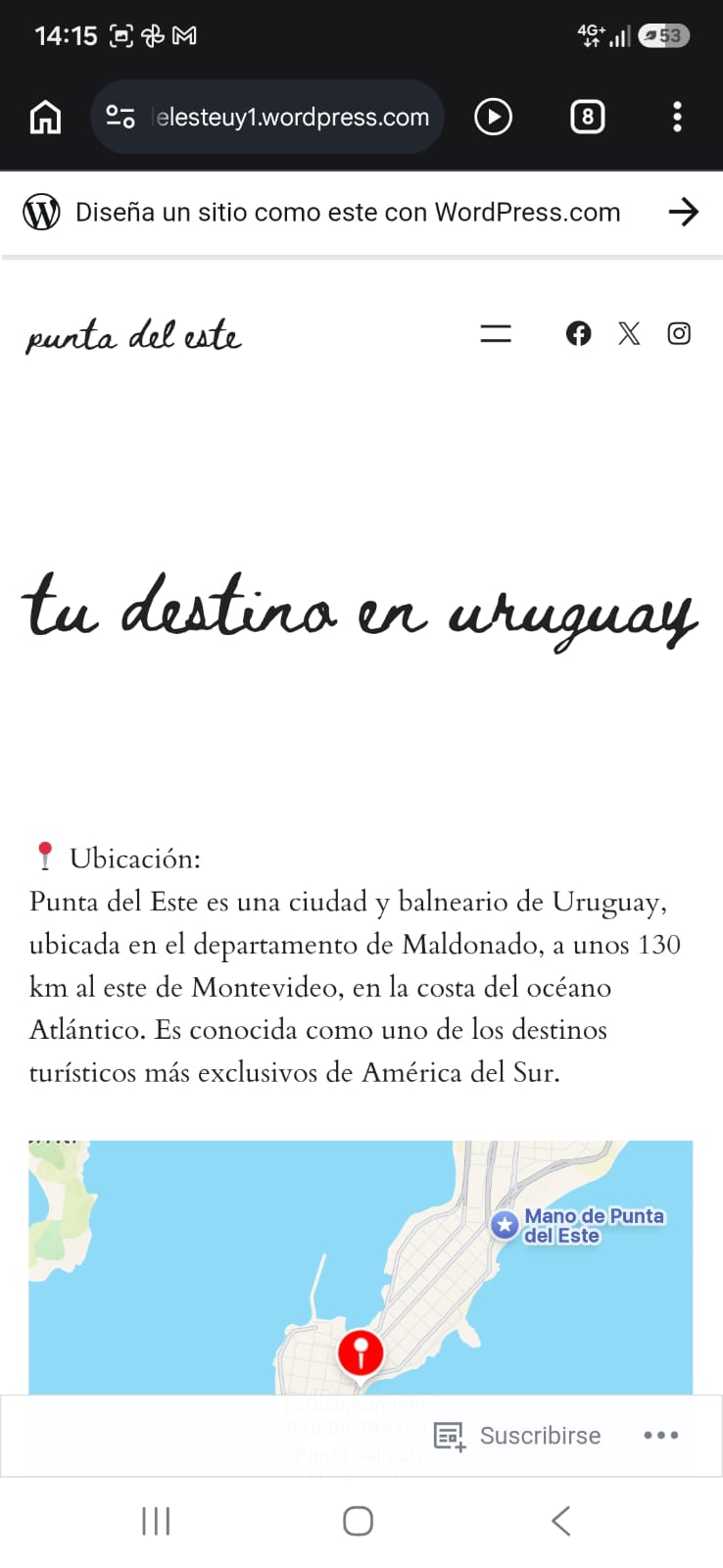 WordPress Punta del Este - Ubicación